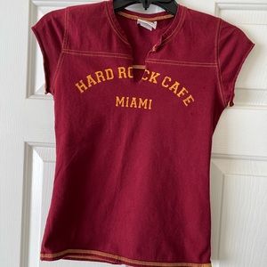 Juniors Hard Rock Cafe Miami top size M